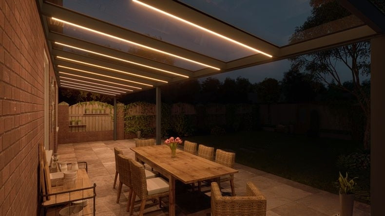 VerandaGlow Antracite (RAL 7016) - 11,06 x 2,5 metri