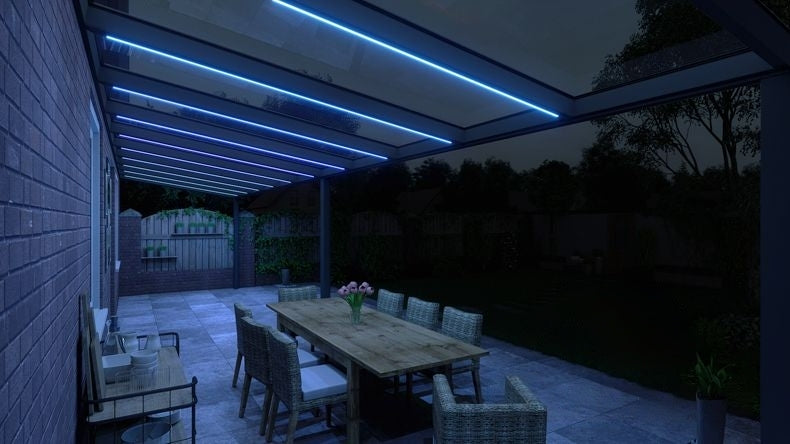 VerandaGlow Antracite (RAL 7016) - 11,06 x 2,5 metri