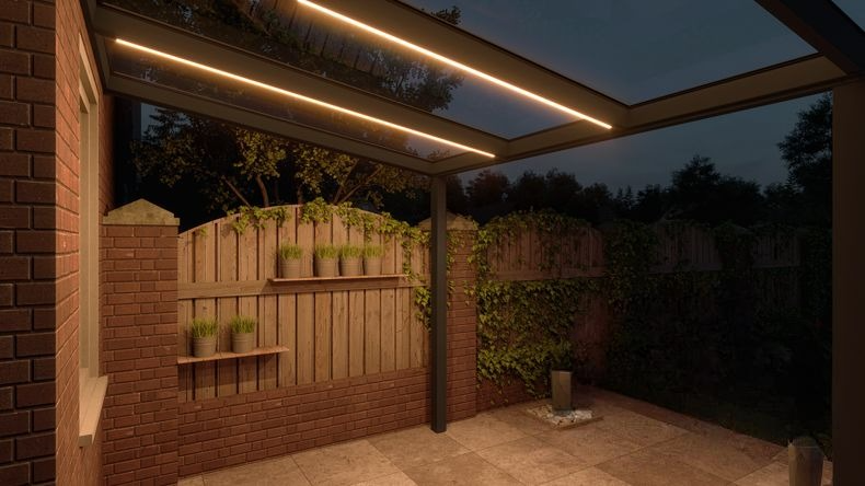 VerandaGlow Antracite (RAL 7016) - 3,06 x 2,5 metri