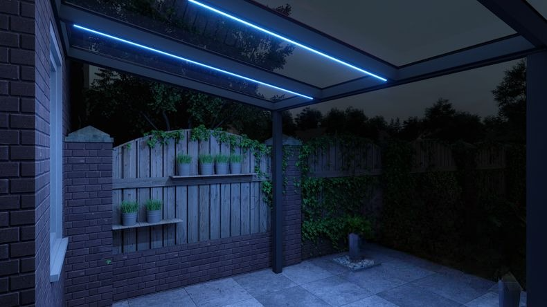 VerandaGlow Antracite (RAL 7016) - 3,06 x 2,5 metri