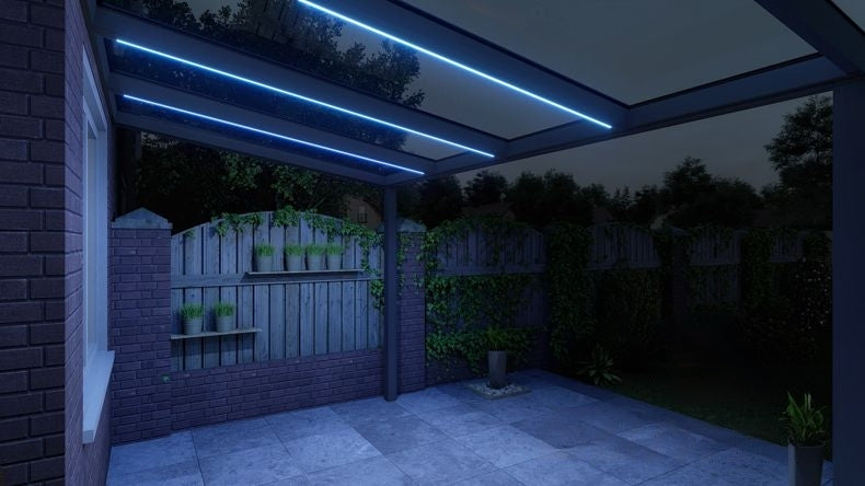 VerandaGlow Antracite (RAL 7016) - 4,06 x 2,5 metri