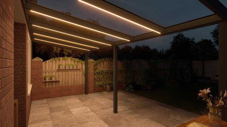 VerandaGlow Antracite (RAL 7016) - 6,06 x 2,5 metri