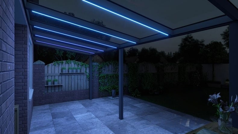 VerandaGlow Antracite (RAL 7016) - 6,06 x 2,5 metri