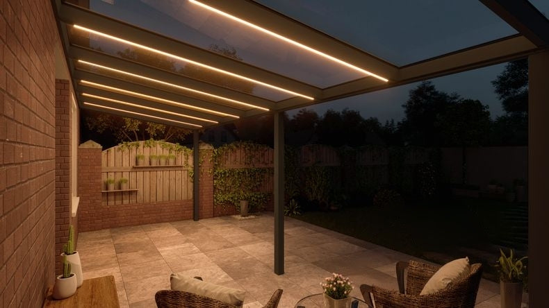 VerandaGlow Antracite (RAL 7016) - 7,06 x 2,5 metri