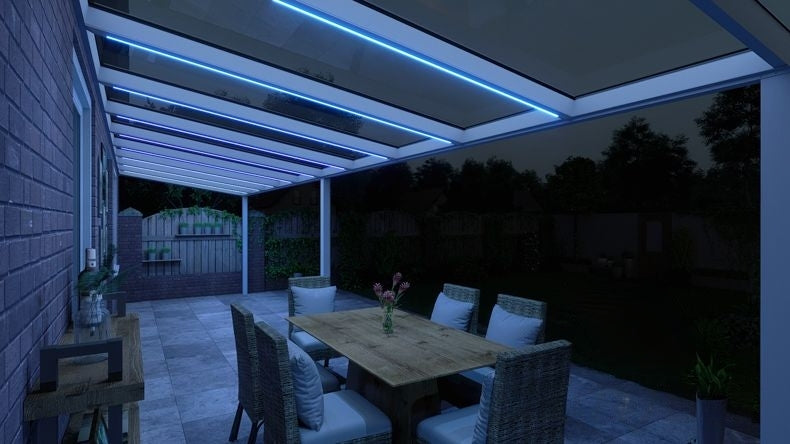 VerandaGlow Bianco (RAL 9016) - 10,06 x 2,5 metri