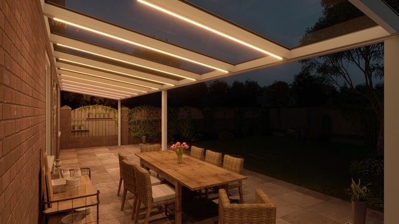 VerandaGlow Bianco (RAL 9016) - 11,06 x 2,5 metri