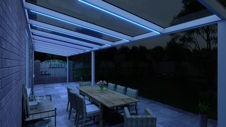 VerandaGlow Bianco (RAL 9016) - 11,06 x 2,5 metri