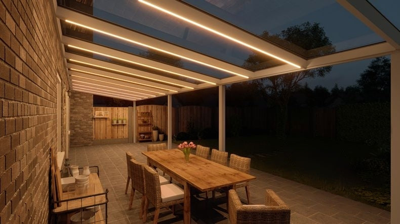 VerandaGlow Bianco (RAL 9016) - 11,06 x 3,0 metri