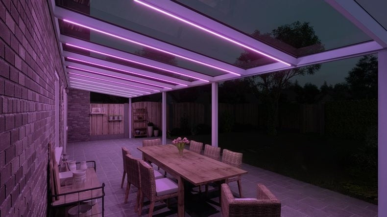 VerandaGlow Bianco (RAL 9016) - 11,06 x 3,0 metri