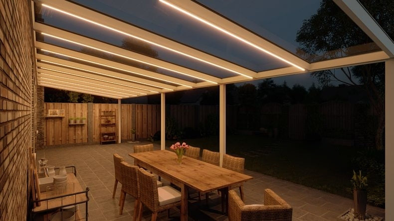 VerandaGlow Bianco (RAL 9016) - 11,06 x 3,5 metri