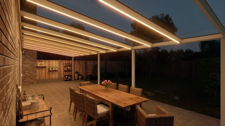 VerandaGlow Bianco (RAL 9016) - 11,06 x 4,0 metri