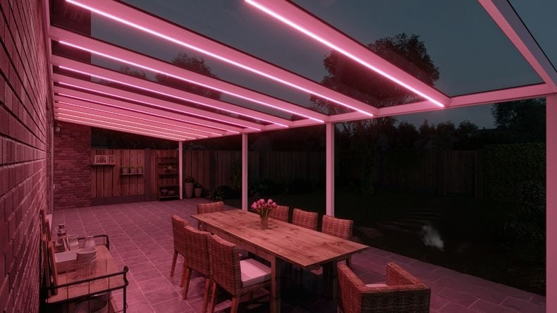VerandaGlow Bianco (RAL 9016) - 11,06 x 4,0 metri