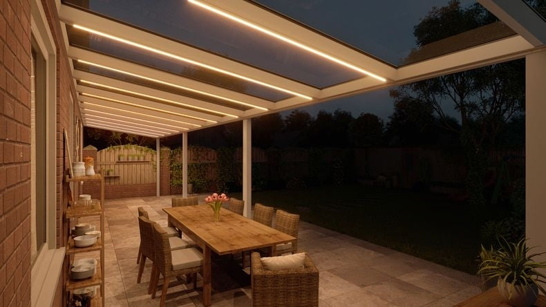 VerandaGlow Bianco (RAL 9016) - 12,06 x 2,5 metri