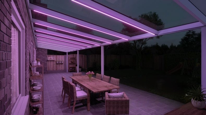 VerandaGlow Bianco (RAL 9016) - 12,06 x 3,0 metri
