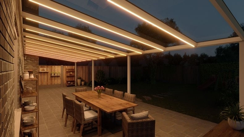 VerandaGlow Bianco (RAL 9016) - 12,06 x 4,0 metri