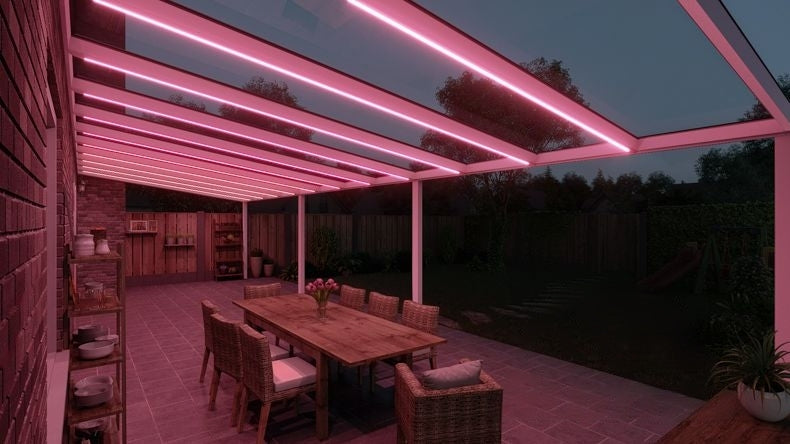 VerandaGlow Bianco (RAL 9016) - 12,06 x 4,0 metri