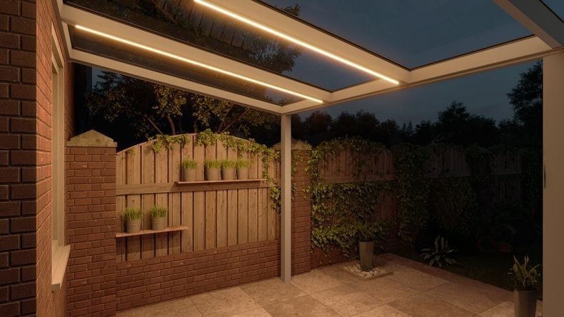 VerandaGlow Bianco (RAL 9016) - 3,06 x 2,5 metri