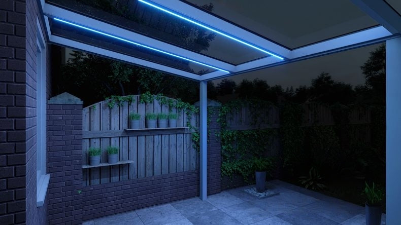 VerandaGlow Bianco (RAL 9016) - 3,06 x 2,5 metri