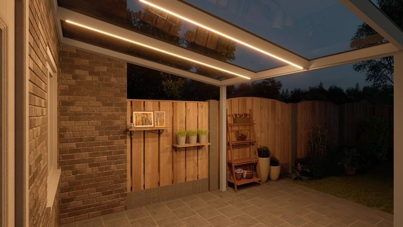 VerandaGlow Bianco (RAL 9016) - 3,06 x 3,0 metri