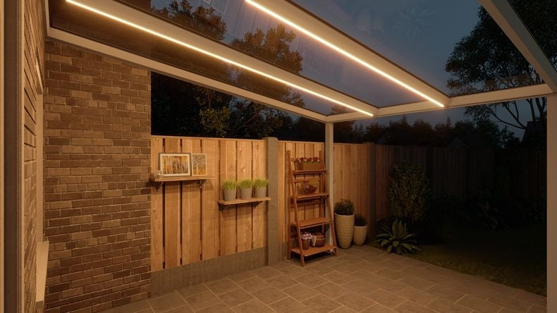 VerandaGlow Bianco (RAL 9016) - 3,06 x 4,0 metri
