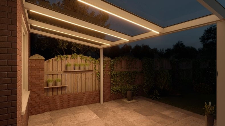 VerandaGlow Bianco (RAL 9016) - 4,06 x 2,5 metri
