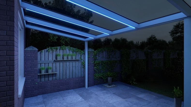 VerandaGlow Bianco (RAL 9016) - 4,06 x 2,5 metri