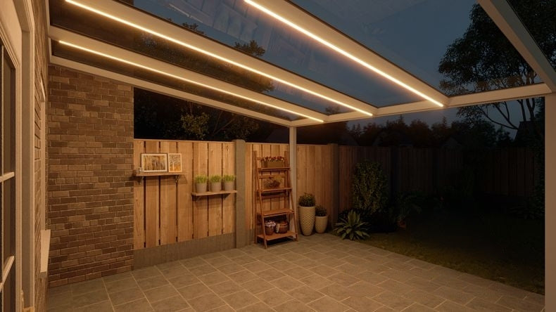 VerandaGlow Bianco (RAL 9016) - 4,06 x 4,0 metri
