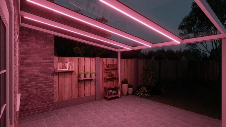 VerandaGlow Bianco (RAL 9016) - 4,06 x 4,0 metri