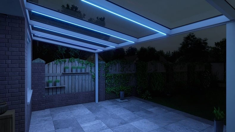 VerandaGlow Bianco (RAL 9016) - 5,06 x 2,5 metri