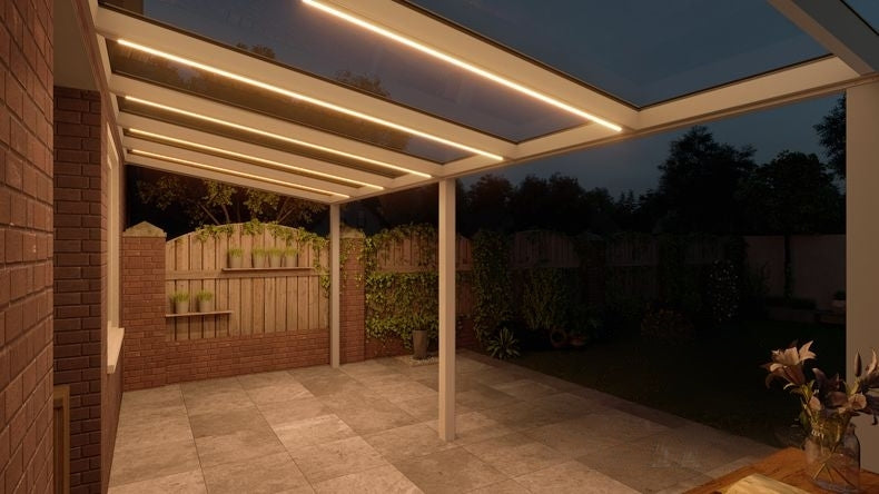VerandaGlow Bianco (RAL 9016) - 6,06 x 2,5 metri