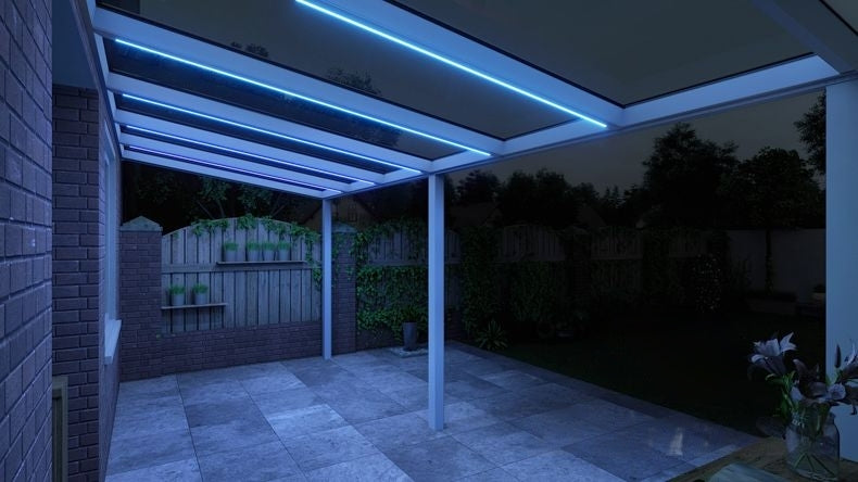 VerandaGlow Bianco (RAL 9016) - 6,06 x 2,5 metri