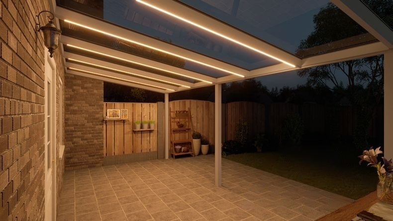 VerandaGlow Bianco (RAL 9016) - 6,06 x 3,0 metri