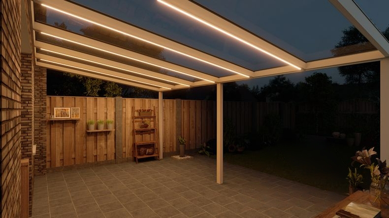 VerandaGlow Bianco (RAL 9016) - 6,06 x 3,5 metri