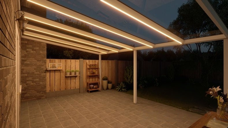 VerandaGlow Bianco (RAL 9016) - 6,06 x 4,0 metri