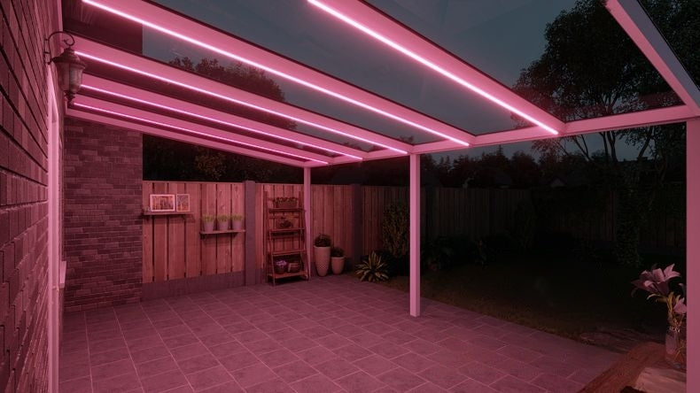 VerandaGlow Bianco (RAL 9016) - 6,06 x 4,0 metri