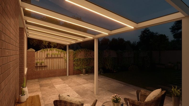 VerandaGlow Bianco (RAL 9016) - 7,06 x 2,5 metri
