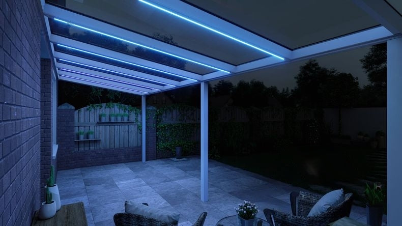 VerandaGlow Bianco (RAL 9016) - 7,06 x 2,5 metri
