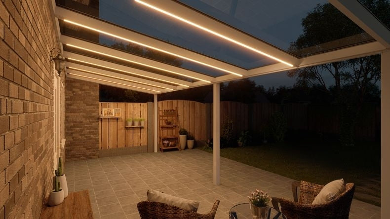 VerandaGlow Bianco (RAL 9016) - 7,06 x 3,0 metri