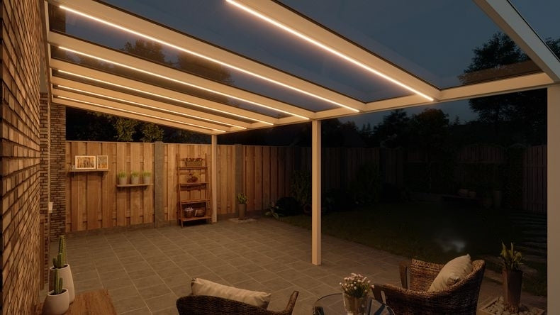 VerandaGlow Bianco (RAL 9016) - 7,06 x 3,5 metri
