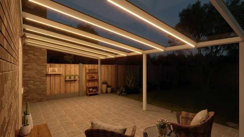 VerandaGlow Bianco (RAL 9016) - 7,06 x 4,0 metri