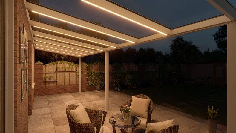 VerandaGlow Bianco (RAL 9016) - 8,06 x 2,5 metri