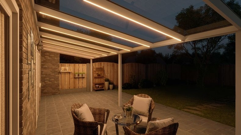 VerandaGlow Bianco (RAL 9016) - 8,06 x 3,0 metri