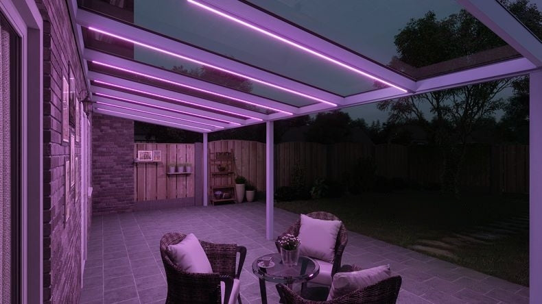 VerandaGlow Bianco (RAL 9016) - 8,06 x 3,0 metri