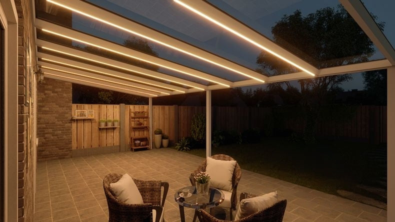 VerandaGlow Bianco (RAL 9016) - 8,06 x 4,0 metri