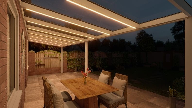 VerandaGlow Bianco (RAL 9016) - 9,06 x 2,5 metri