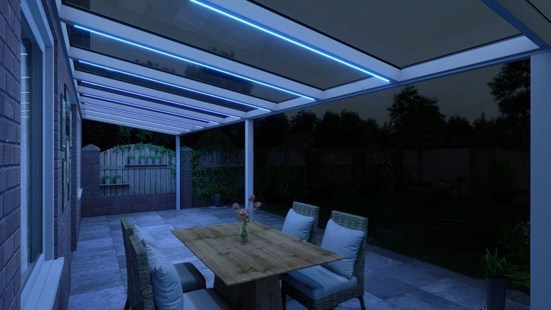 VerandaGlow Bianco (RAL 9016) - 9,06 x 2,5 metri