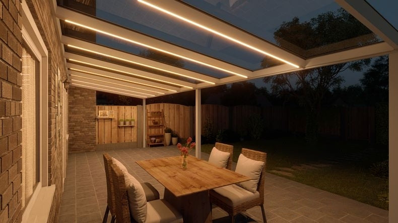 VerandaGlow Bianco (RAL 9016) - 9,06 x 3,0 metri