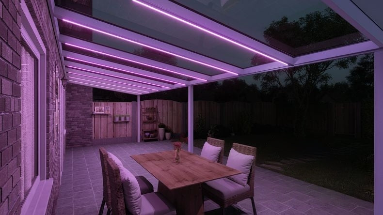 VerandaGlow Bianco (RAL 9016) - 9,06 x 3,0 metri