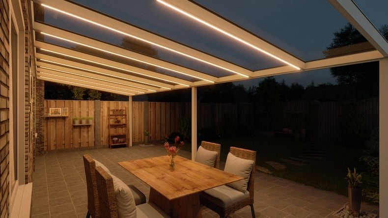 VerandaGlow Bianco (RAL 9016) - 9,06 x 3,5 metri