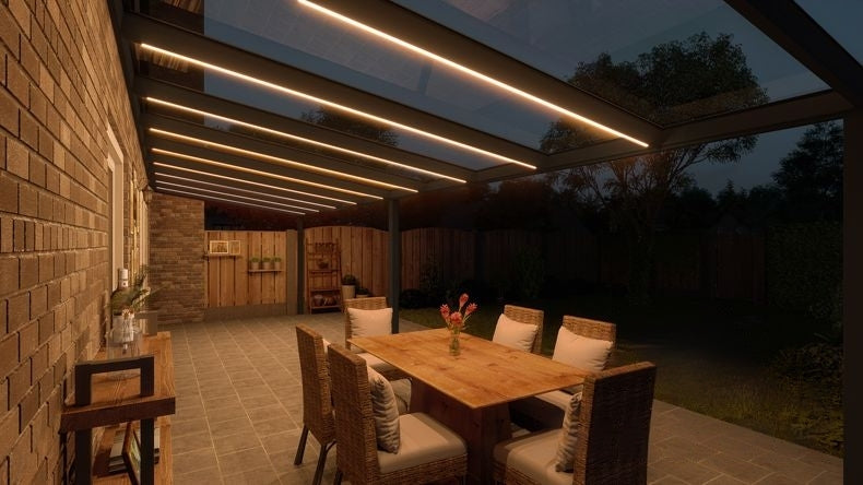 VerandaGlow Nero (RAL 9005) - 10,06 x 3,0 metri